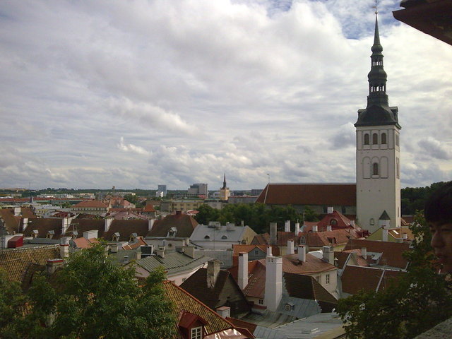Tallinn, fotografiert von einer Aussichtsplattform