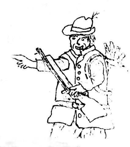 Nach alter Tradition zogen die Saalhauser Jäger in die Wälder, um eine Großjagd auf Hasen und Rehe zu machen. 